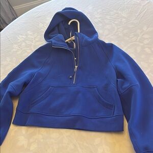 Blue Half-Zip Hoodie